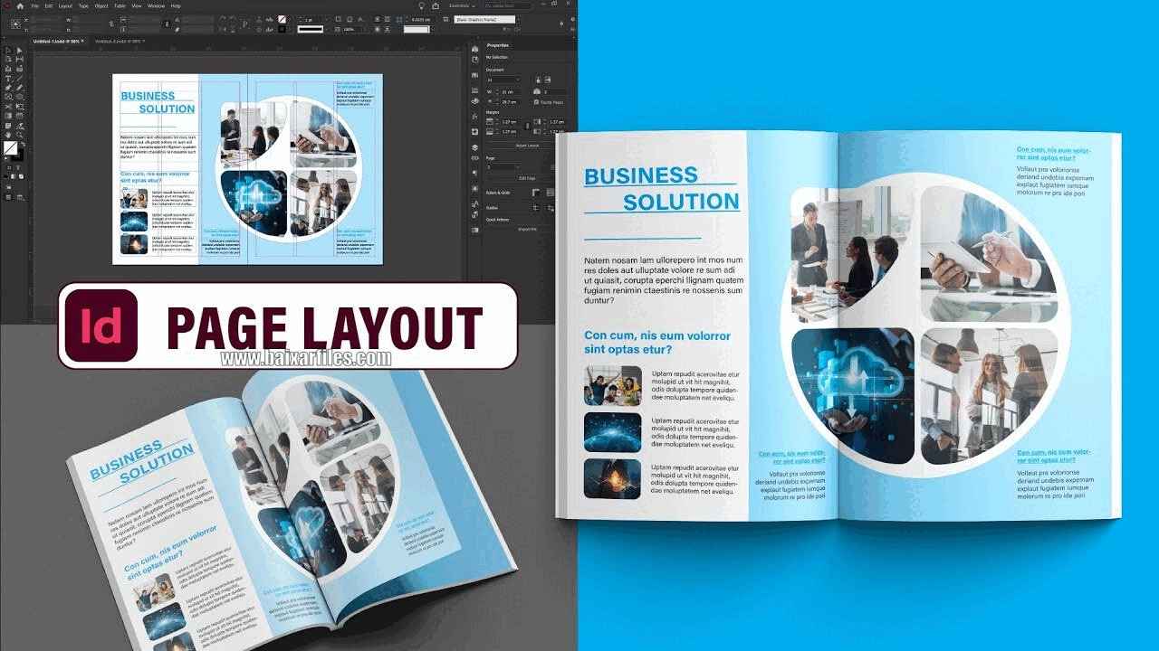 Adobe InDesign layout