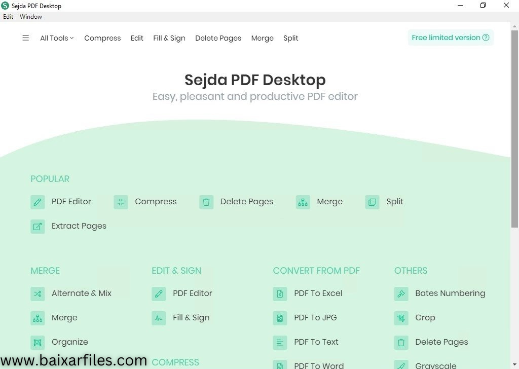 Sejda PDF Desktop Pro